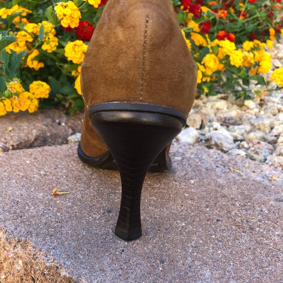 GIANNI BINI LEATHER SUEDE HEELS SHOES - Picture 6 of 6